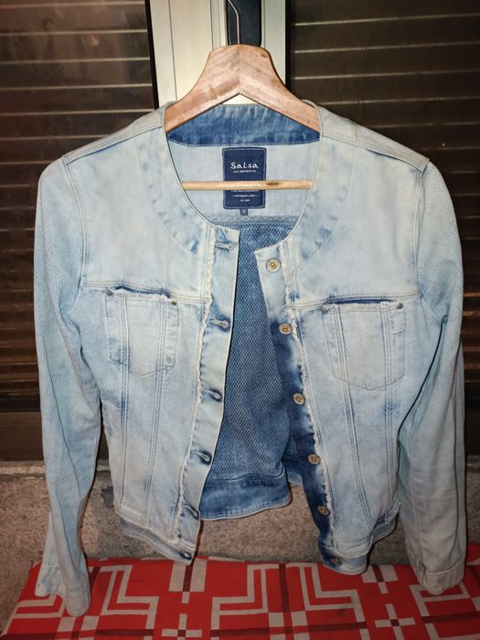 Casaco de ganga salsa