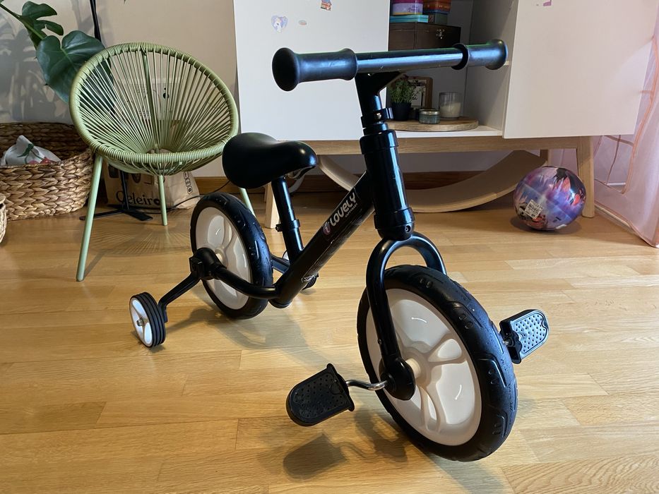 Bocicleta HOMCOM com pedais e rodas removiveis