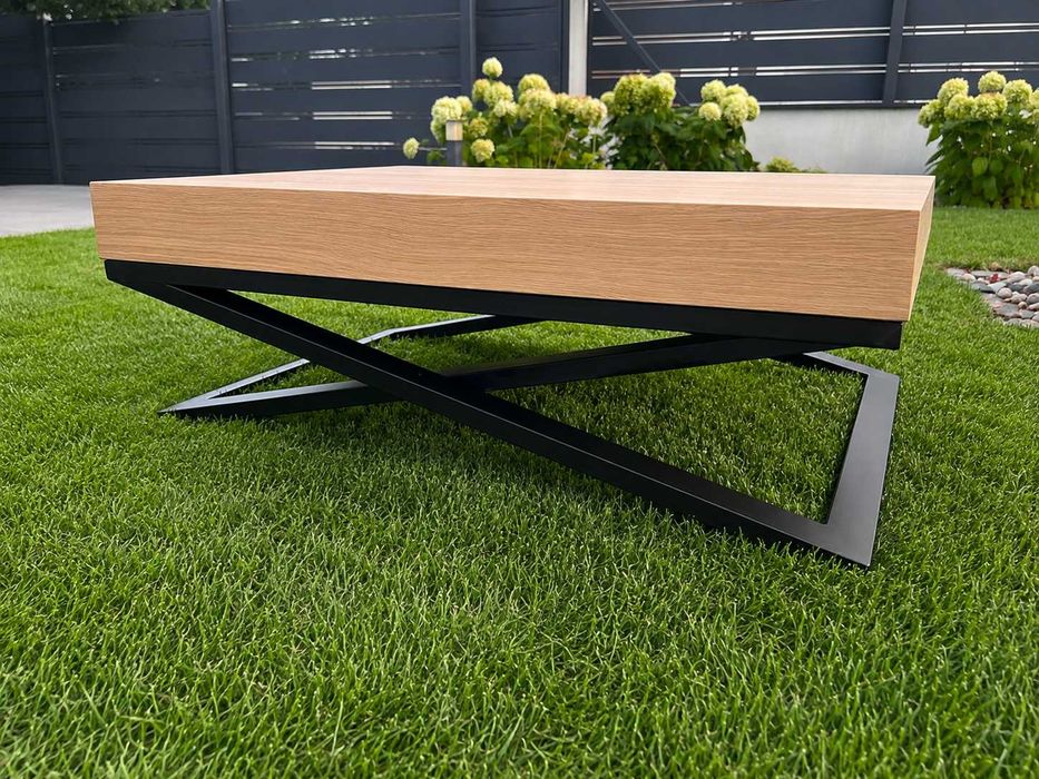 Nowoczesny stolik kawowy 100x70 cm | stal | Polski produkt