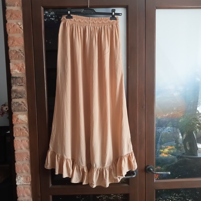 Beżowa spódnica maxi Zara S
