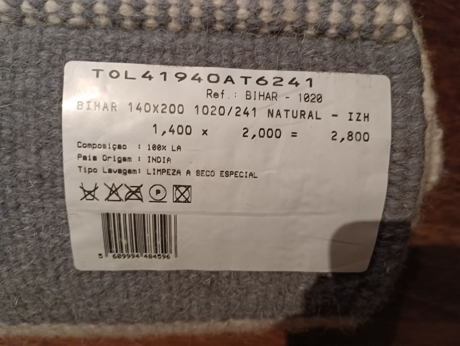 2 tapetes 100% lã