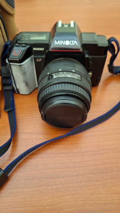 Minolta A5000 + Sigma 35-80mm + Flash Soligor 30 DA + Estojo