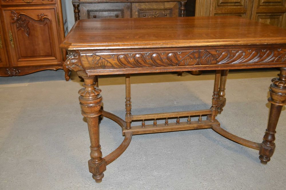 stół neorenesansowy .1900 . dąb