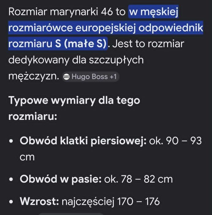 Klasyczna marynarka męska 45% wełna markowa President