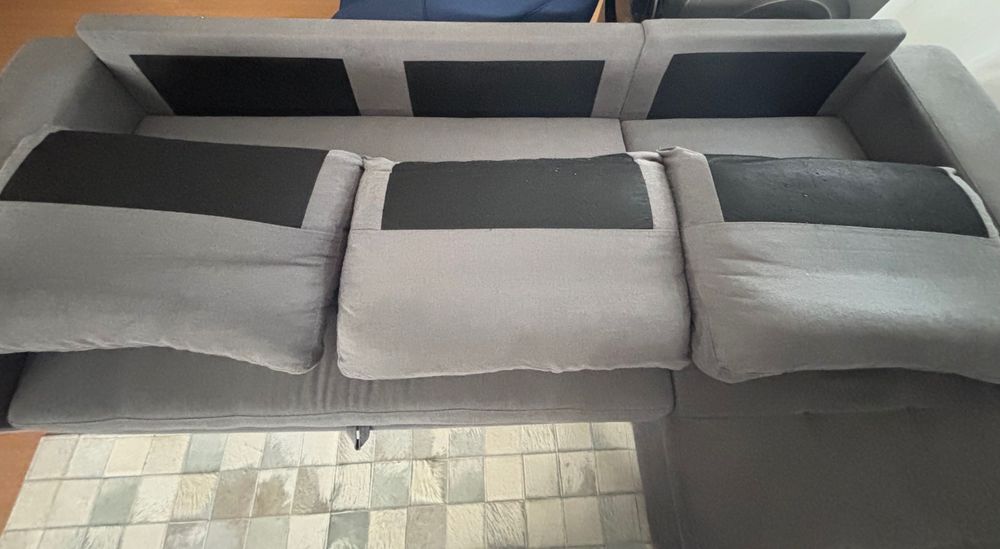 Sofá cama com chaise