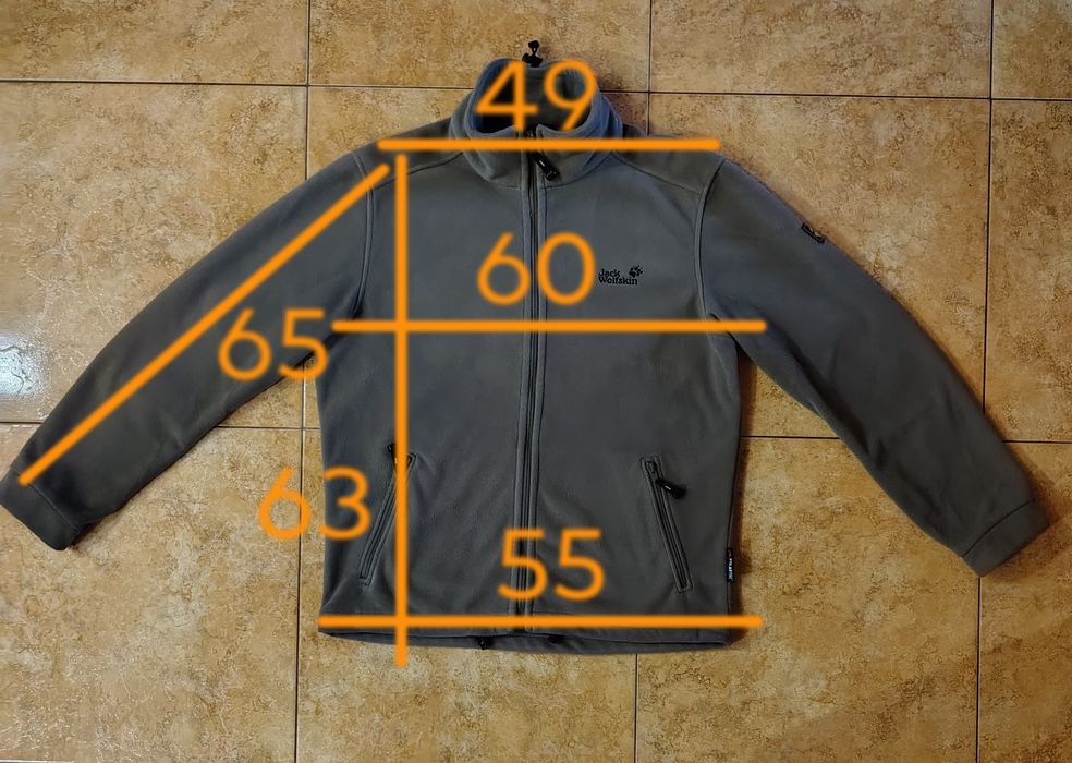 Флісова кофта куртка Jack Wolfskin Polartec Чоловіча (Оригінал, Розмір M)