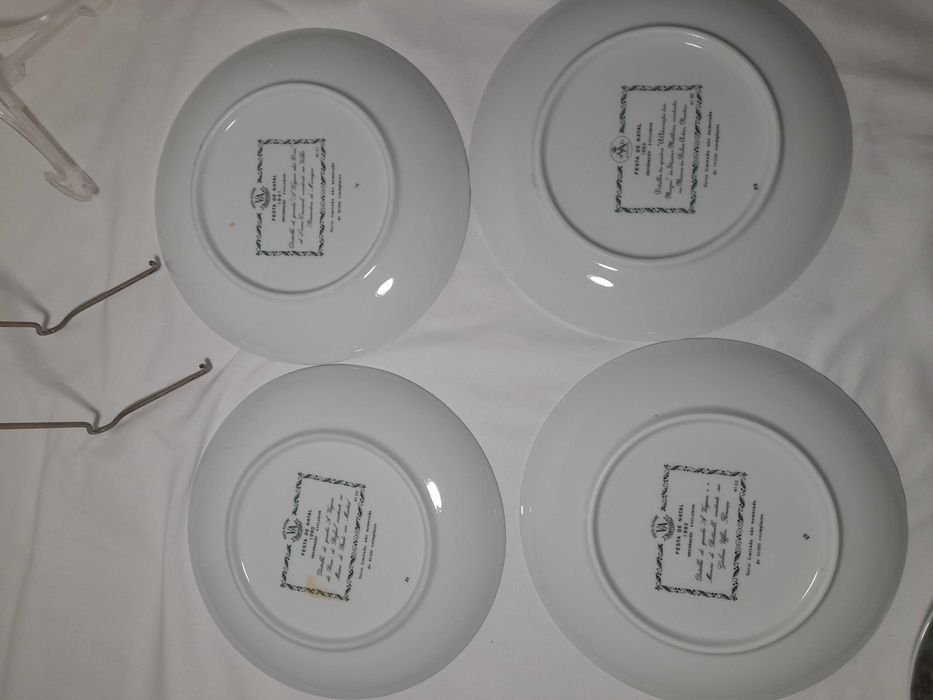 Pratos de Natal Vista Alegre - 1990, 92, 93, 94, 96, 98, 99,2005