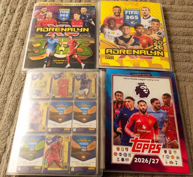 Karty Panini i Topps (albumy 2025, 2026, 2027)