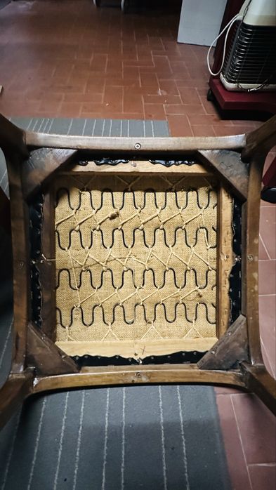 Cadeirão vintage + apoio de pés – anos 60