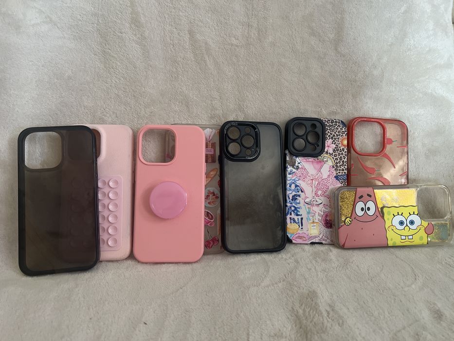 Zestaw 8 case’ów na iPhone 13 Pro – używane