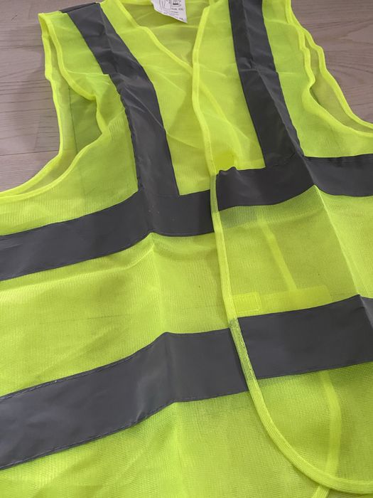 5 штук Жилети зелені світловідбиваючі