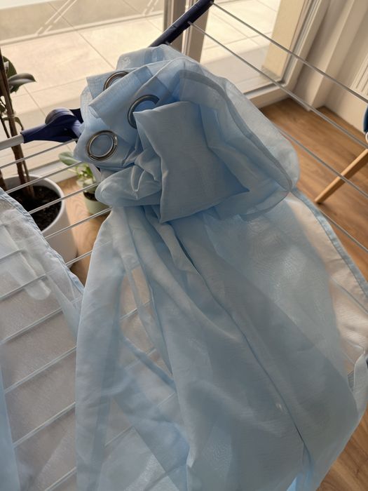 Błekitne zasłony 2 szt