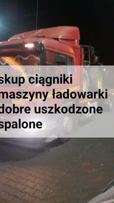 Transport ciągników ładowarek maszyn bel massey Ferguson Renault john