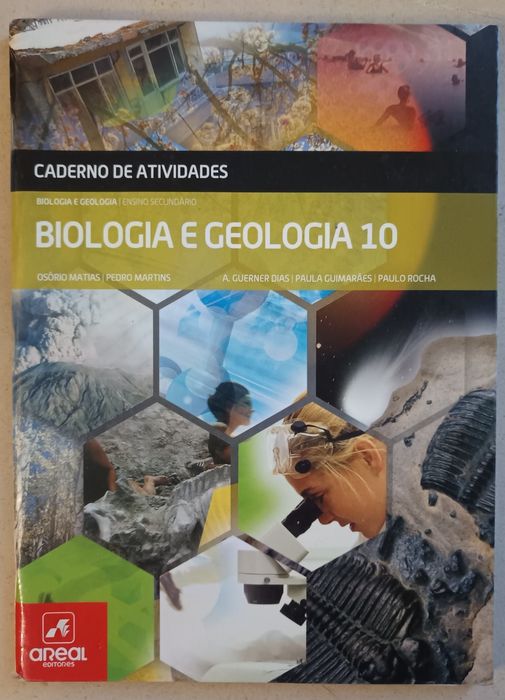 Manuais "Biologia e Geologia 10" e caderno de atividades
