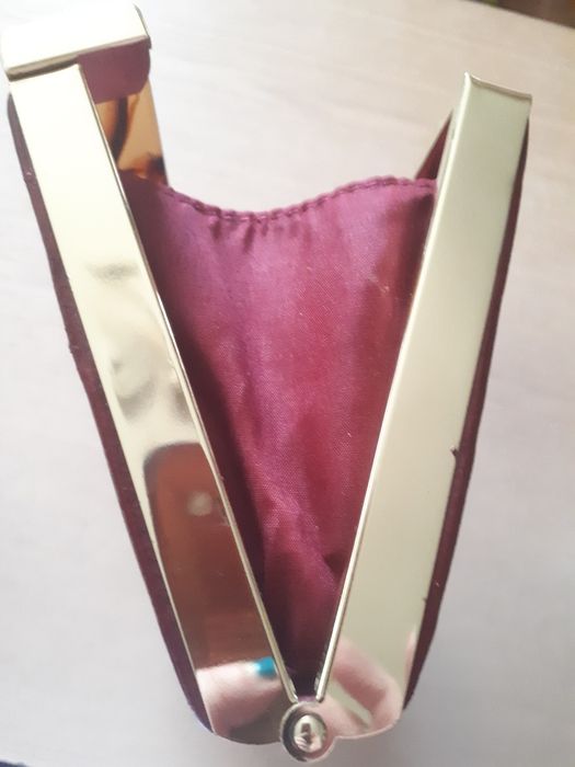 WYPRZEDAŻ! Torebka retro PRL bordowa piękna