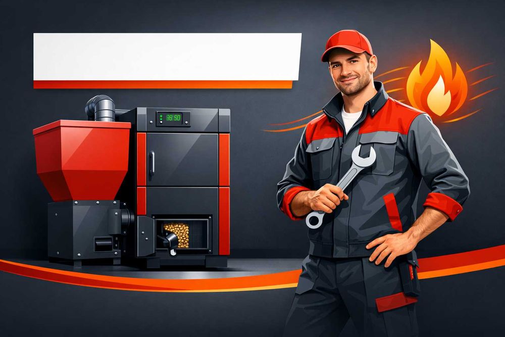 Montaż pieca na pellet DEFRO, SAS