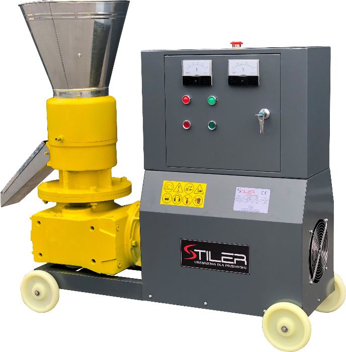 Peleciarka Stiler 11kW TRÓJ ROLKOWA do twardego materiału !
