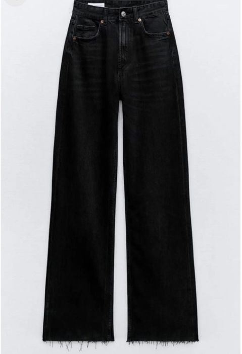 Джинси wide leg zara
