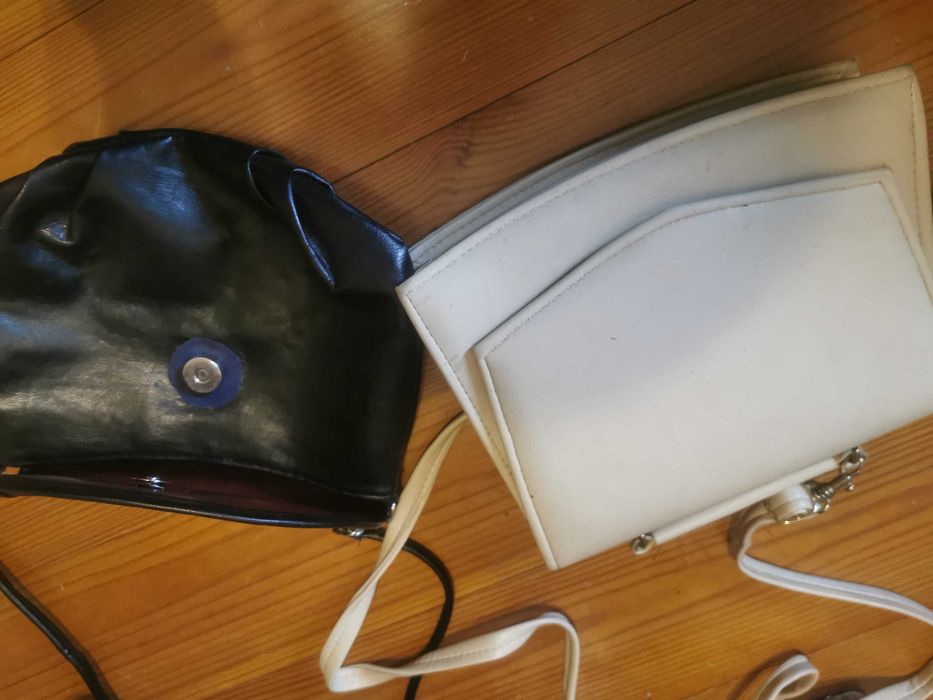 Torebka na ramię czarna i biała