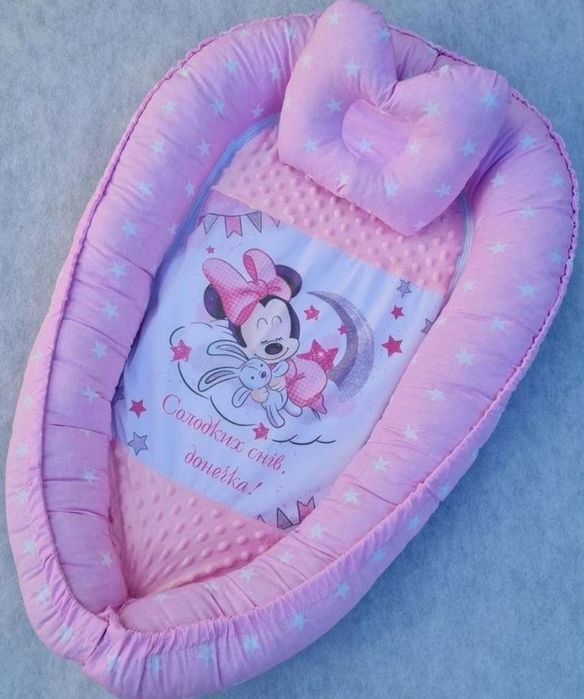 Кокон+подушка дитяча постільна білизна пелюшки в коляску