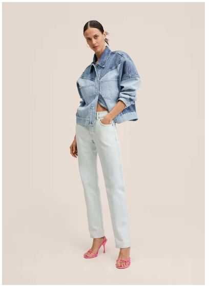 Dżinsy z prostymi nogawkami i niskim stanem Mango