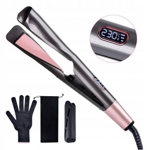 Prostownica do włosów lokówka ceramiczna 2w1 szybkie nagrzewanie