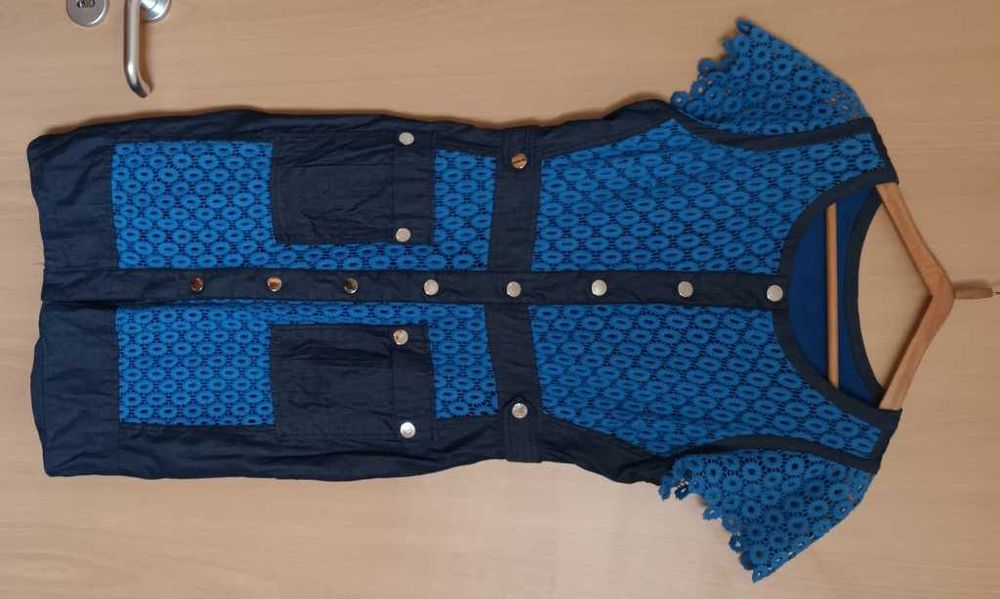 retro sukienka karen millen jedwab małe M