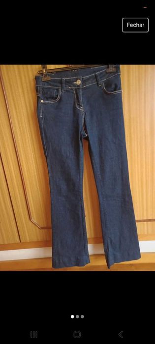 Calças á boca de sino,push up,tamanho 34,Artigli,novas