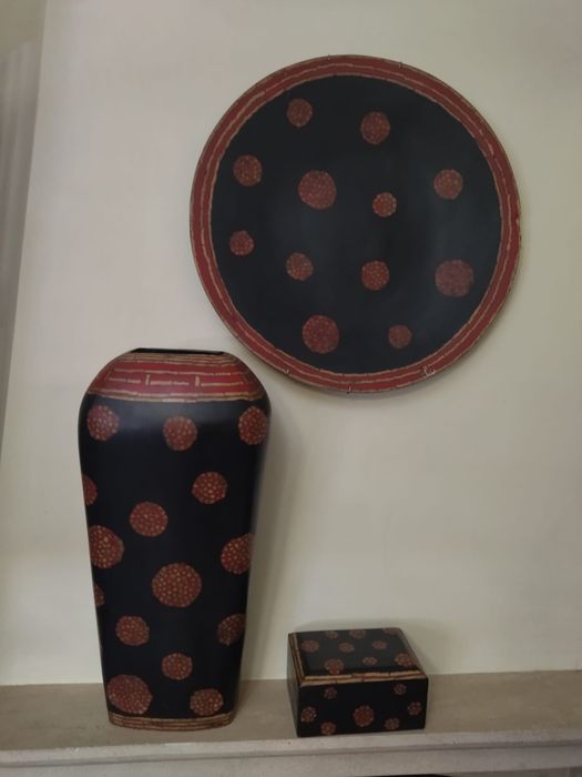 Peças de decoração em madeira