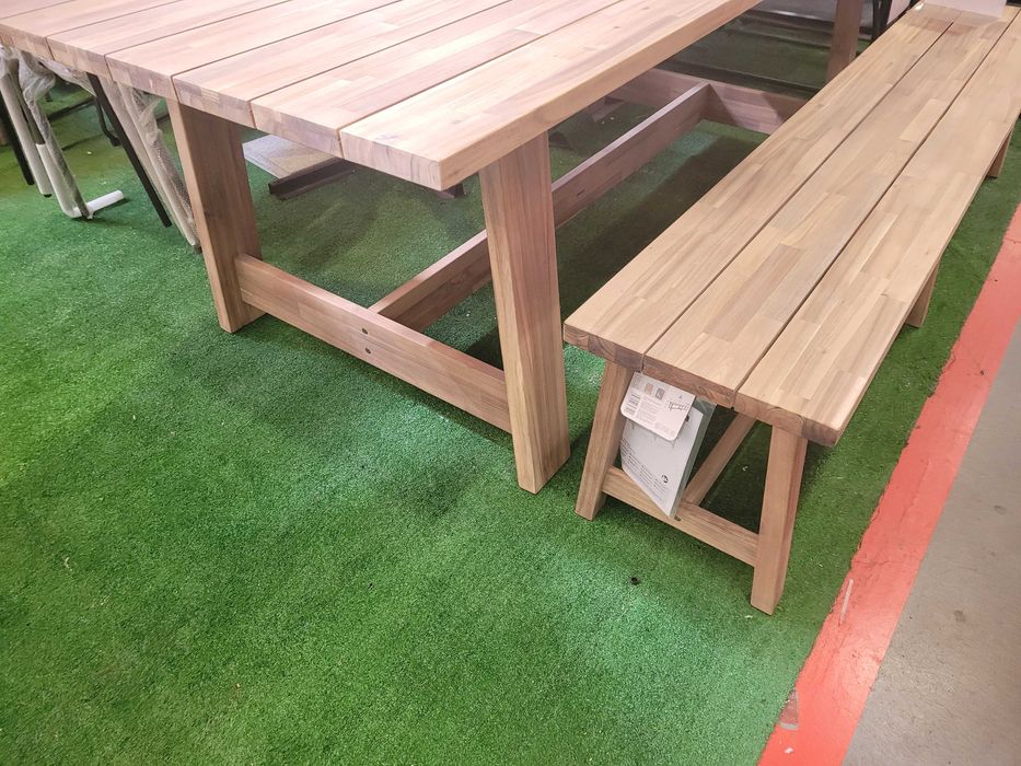 Wyprzedaż Zestaw stół 2 x ławka 2x taboret