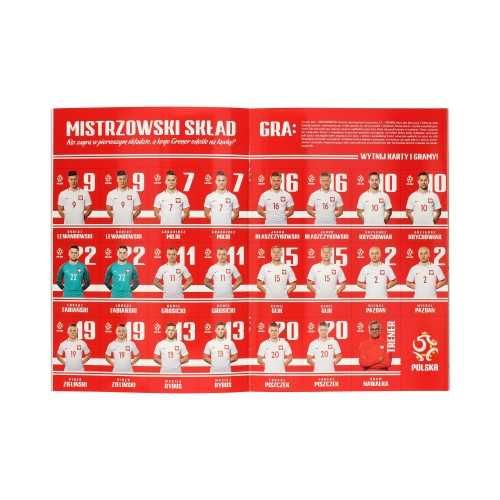 Piłkarska kolorowanka A4 z naklejkami Mistrzowska kolorowanka PZPN