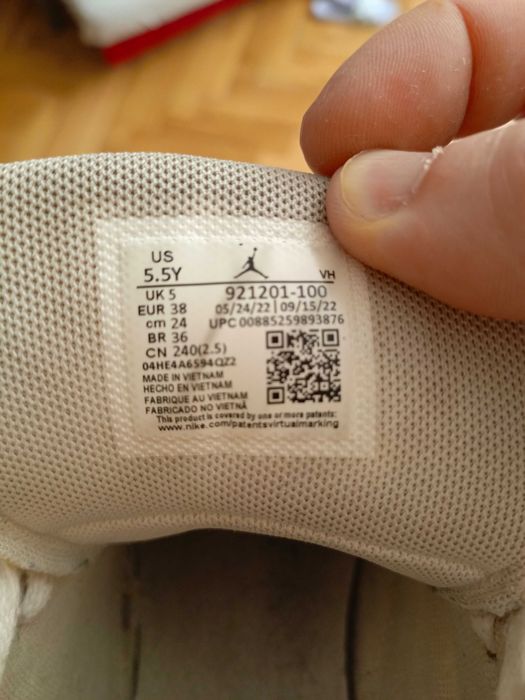 Sneakersy Jordan Flight Origin  921201 Białe Nike 38r 24cm
