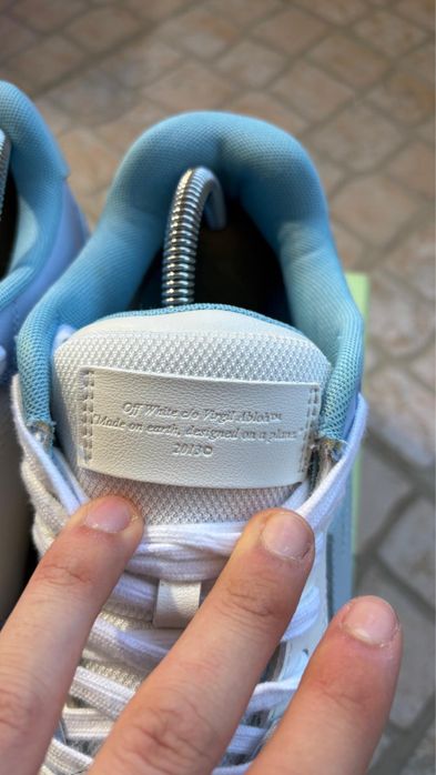 Off-White Out of Office Azul e Branco Size 43