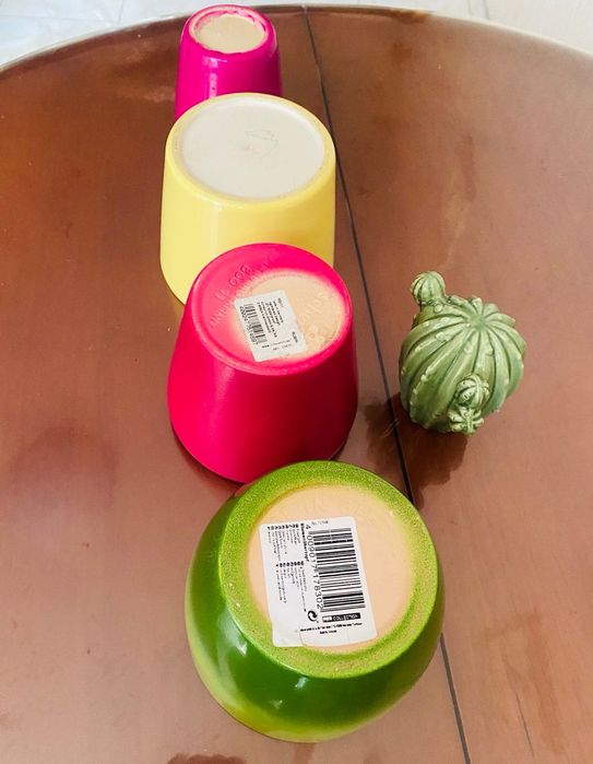 Цветные горшки (кашпо). Керамика. Германия.