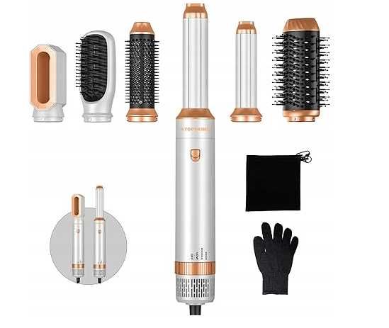Suszarko-lokówka ATOPSKINS Zestaw do Stylizacji Włosów 6 w 1