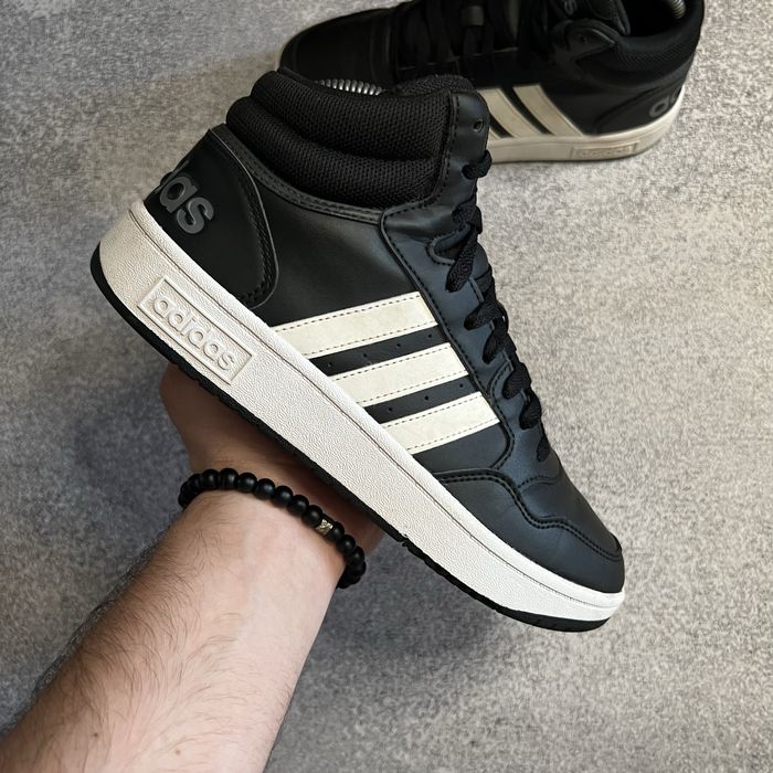 Adidas Hoops 3.0 mid оригінальні чоловічі шкіряні кросівки адідас