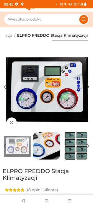 Stacja serwisu klimatyzacji Freddo R134a/1234yf