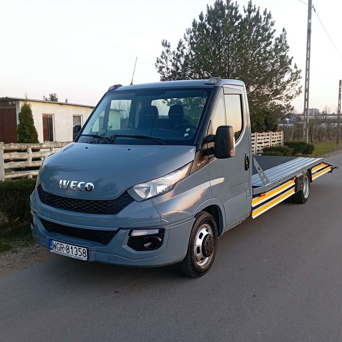 Iveco DAILY  Autolaweta Bliźniak 2.3 130kM 2015r 5.75x2.08m 2xHAK , Bardzo Ładny
