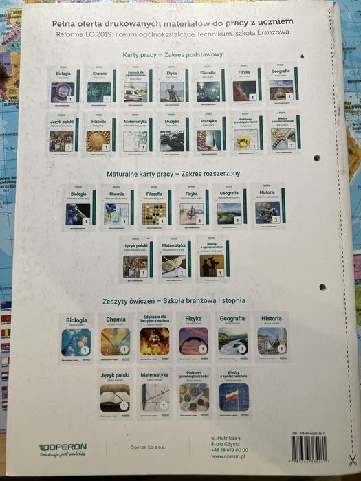 Geografia 1 Karty pracy operon