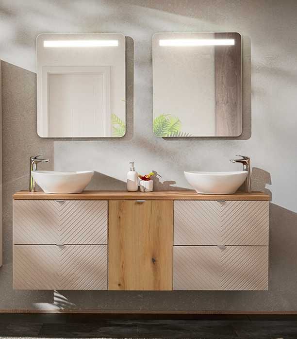 Móvel WC 2 Lavatórios com tulha NOVO