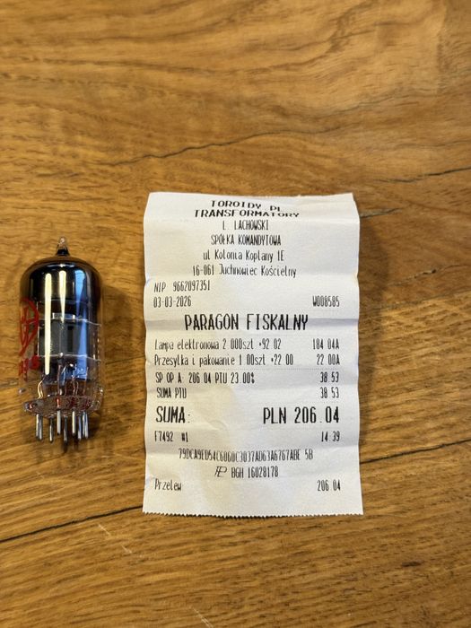 Lampy elektronowe dobrane sparowane Lampy JJ ecc83 s