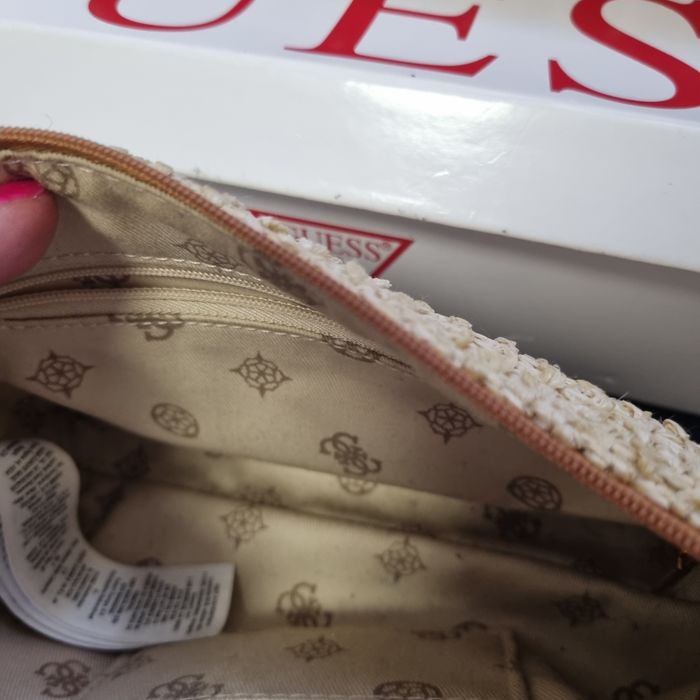 Guess Aqua brązowa 2w1 ażurowa pleciona