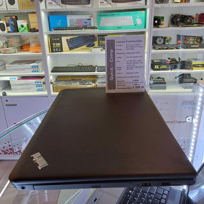 Laptop Lenovo ThinkPad E550 i5 / 16GB / 256GB SSD / 1 ROK GWAR W10