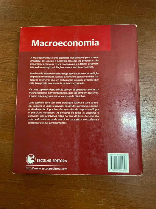 Livro "Macroeconomia" 3ªEdição