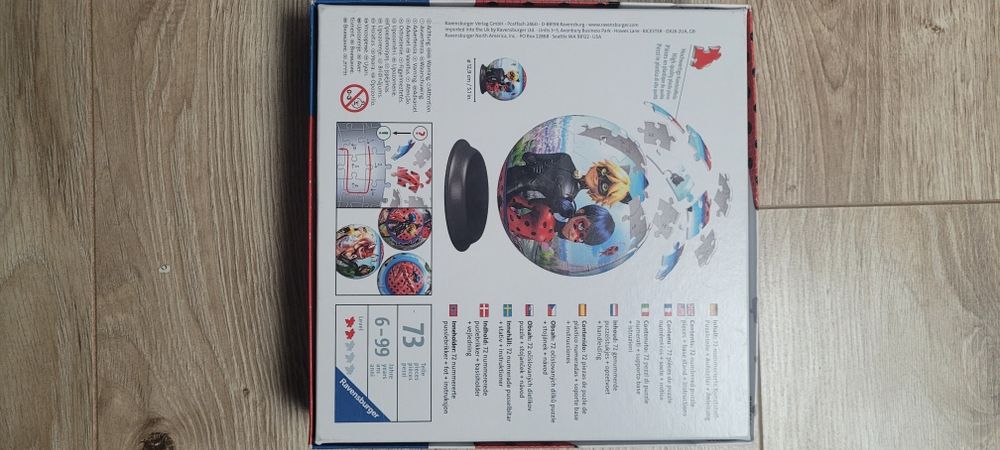 Puzzle 3D Biedronka I Czarny kot