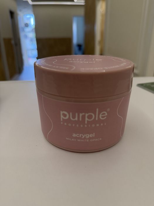 Purple Acrygel Milky White Opack 250gr