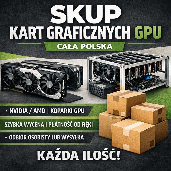 SKUP kart graficznych koparek GPU Bitcoin Ethereum – CAŁA POLSKA
