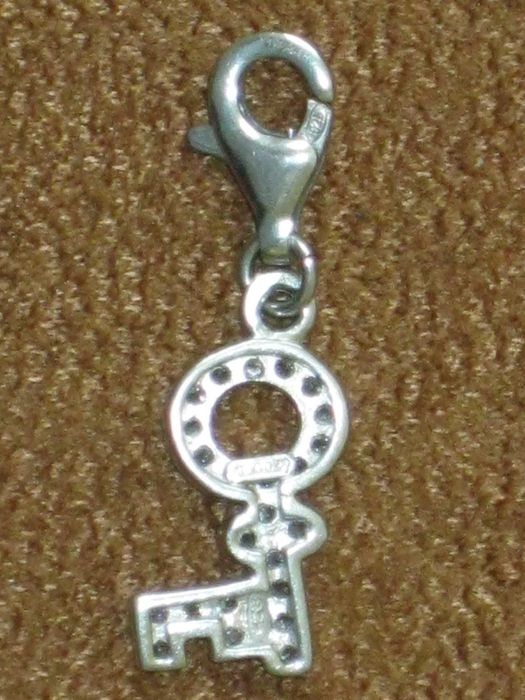 Medalha-Berloque Prata Maciça de Lei 925`/.. C/Contraste