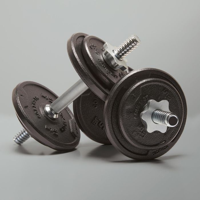 Halteres Musculação 20kg Disco Ferro Fundido Parcialmente Reciclado