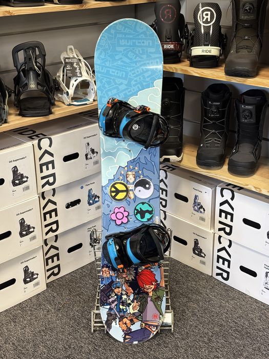 Burton Chopper 121 cm + Burton Smalls - zestaw snowboard